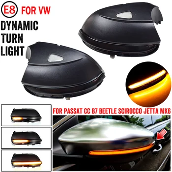 2 buc Dinamic Semnalizare LED Lumina de Semnalizare Oglinda Laterala Indicator Pentru VW Passat CC B7 Beetle Scirocco Jetta MK6 Euro