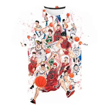 Noi Vara Slam Dunk 3D Printed T camasa Barbati Femei Copii Moda Streetwear Băiat Cool Fata de Copii Maneci Scurte Topuri Tee