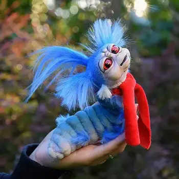 15cm Drăguț Worm Jucării de Pluș Drăguț Umplute Worm Păpuși pentru Copii Cadou de Ziua Jucărie Moale Fantezie si Creaturi Mitice