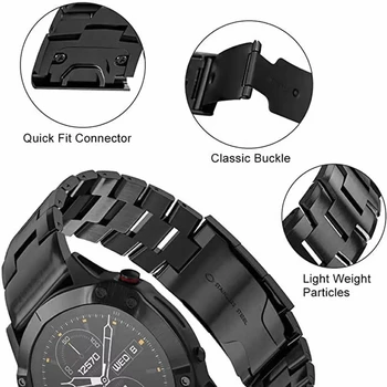 26 22mm Aliaj de Titan Watchband pentru Garmin Fenix 6X 6 Pro Ceas de Eliberare Rapidă Easyfit Curea de mână Pentru Fenix 5X 5 Plus 3 ore si 3 ore 935