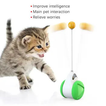 Pahar Leagăn Jucării pentru Pisici Pisoi Interactive Masina Echilibru Pisica Urmarind Jucarie Cu iarba matei Amuzant Produse pentru animale de Companie