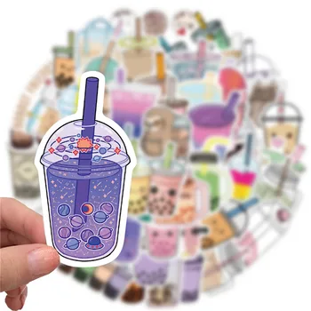 50PCS de Desene animate Drăguț Ceai Lapte Perla Pachet de Stickere pentru Fata Boba Bubble Ceaiuri Decal Autocolant Pentru Papetărie Depozitare Laptop Chitara
