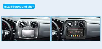 DSP 4GB RAM+64GB ROM Multimedia Auto Auto Radio 1/2 Din Android 10 Pentru Renault Dacia Logan Sandero 2012 2013 2016 2017