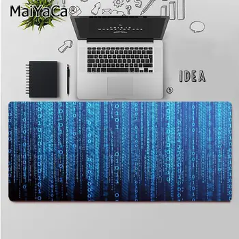 MaiYaCa De Înaltă Calitate Matrix Cod Binar Mousepad Calculator Laptop Anime Mouse-Ul Mat Transport Gratuit Mari Mouse Pad Tastaturi Mat