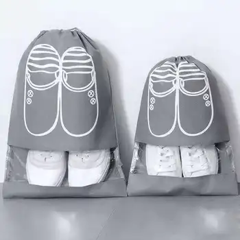 Xiaomi Youpin sac pantof pantof sac de depozitare cu sac de praf de călătorie sac pantof vizuale cordon cordon buzunar acasă finisare pantofi