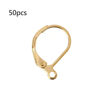 50Pcs Maneta Înapoi DIY Cercel franceză Cârlige Ureche Sârmă în Buclă Deschisă pentru a Face Bijuterii