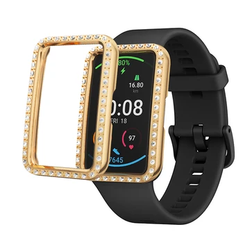 PC Diamant Placare Coajă de Protecție Pentru Huawei Watch a se Potrivi Ceas Inteligent Caz Acoperire Accesorii Pentru Huawei Honor Ceas ES Caz