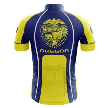 HIRBGOD 2020 Nou de Vară pentru Bărbați Ciclism Jersey iute Uscat Respirabil Maneci Scurte cu Bicicleta Tricou Albastru Galben de Echitatie Top,TYZ410-01