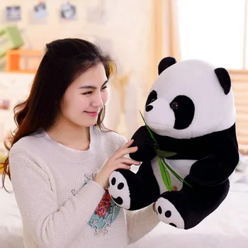 9-20cm Panda Drăguț Jucărie de Pluș Umplute Îmbrățișare Bambus Urs Perna de Desene animate de Animale Pandantiv Ziua de Crăciun pentru Copii Păpușă Amuzant Copii Cadou