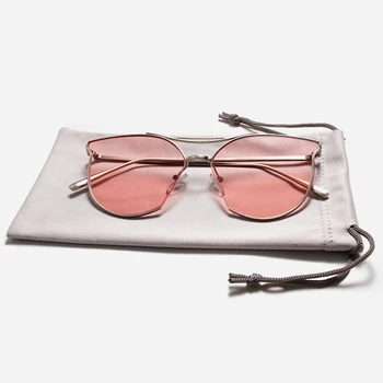 Modă de Culoare Solidă ochelari de Soare, Geanta de Călătorie Portabil Cordon Ochelari Husă de Pânză Moale Pungă de Protecție Ochelari de Accesoriu 18*10cm