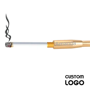 LOGO-ul personalizat Punctul tabachera Retro Filtru de Fumat Conducte Telescopice Tijă Lungă Foto Performanta Prop purtător de cuvânt țigară