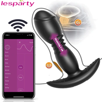 Jucarii sexuale Bluetooth Dildo Vibrator pentru Bărbați APP Control de la Distanță Vibrator Big Butt Plug Prostata Masturbator aparatul de Masaj Erotic pentru barbati