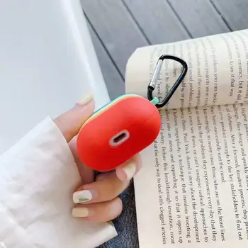 3D curcubeu Drăguț moale bomboane de Fructe Caz Wireless Bluetooth Headset acoperire moale Pentru Airpods pro 1 2 Căști de Protecție Acoperă funda
