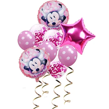 10buc Disney Tema 18inch Mickey Minnie Mouse, Baloane Folie Nunta Ziua de nastere Partid Decarations Balon Latex Copii Jucarii Cadou pentru Copii
