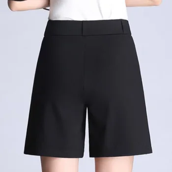 Pantaloni Scurți de vară Femei Casual cu Fermoar Fly pantaloni Scurti de Genunchi Lungime pantaloni Scurți Pentru Femei Office Lade Supradimensionat Plus Dimensiune 7XL