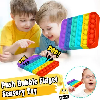 Cel Mai Bun De Vânzare Amuzant Jucării Antistres Figet Jucărie Împinge Bubble Senzoriale Jucărie Pentru Adulți Copii Autism Stres Dimpl Антистресс
