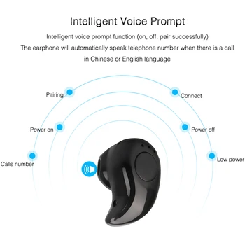 Mini Fără Fir Invizibil Singur Căști De Anulare A Zgomotului Căști Bluetooth Handsfree Stereo Setul Cu Cască Căști Pentru Samsung Xiaomi