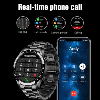 LIGE 2021 Nou Ceas Inteligent Bărbați Full Touch Ecran Ceas de Monitorizare a ritmului Cardiac Sport Fitness apelare Bluetooth Smartwatch rezistent la apa
