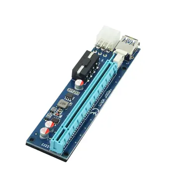 U40 009S 4PIN + 6PINI PCIE 1X La 16X placa Video Cablu de Extensie Placa de baza Cu un Cablu Usb Pentru Xp / Win 7 / 8 / 10