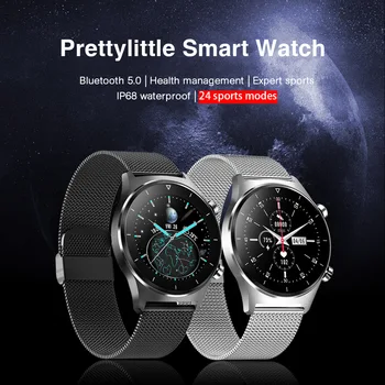 E1-3 Ceas Inteligent Bărbați 1.28 inch Touch Screen Full IP68 Impermeabil Bluetooth 5.0 Sport Tracker de Fitness Smartwatch Pentru Android IOS