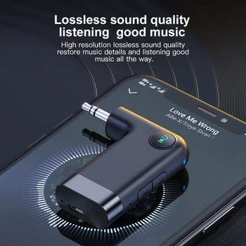 AUX Masina Receptor Bluetooth 3.5 MM Jack Audio de Muzică Bluetooth 5.0 Car Kit Handsfree Wireless Speaker Auto Bluetooth Stereo