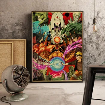 Anime Clasic Uzumaki Retro Art Decor Acasă Woonkamer Bar Cafenea Decor De Perete Foto Kwaliteit Panza Schilderij Poster