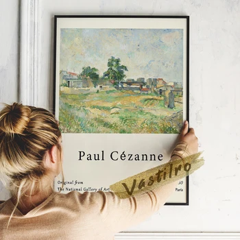 Paul Cezanne Expoziție De Postere, Peisaj, Lângă Paris Pictură În Ulei, Cezanne Retro Oraș Peisaj Printuri, Autocolante De Perete Camera De Zi