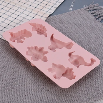 Silicon Tort Mucegai 3D Dinozaur Forma DIY Ciocolata Fondantă de Zahăr Ambarcațiunile de Matrite de Gheață Jeleu, Budinca de Copt produse de Patiserie Decorare Mucegai