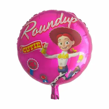 50pcs Story Buzz An-Lumina Balon Desene animate Folie cu Heliu Baloane Albastre Jucărie pentru Copii Globos Fericit Ziua de naștere Petrecere Copil de Dus Balon