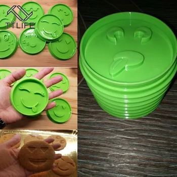 TTLIFE 7Pcs/set Smiley Biscuit Mucegai DIY Față Zâmbitoare Fondant Cookie Cutter Set Decorare Tort Instrumente de Relief Biscuit Matrite