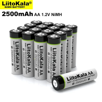 8pcs Liitokala 1.2 V AA 2500mAh Ni-MH baterie Reîncărcabilă + 8pcs AAA 900mAh pentru Temperatura arma de control de la distanță mouse-ul baterii
