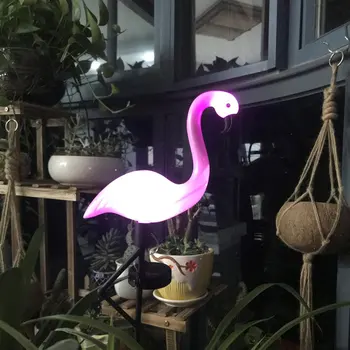3PCS Led Flamingo rezistent la apa Lumina Solară Lawn în aer liber, Decoratiuni de Gradina Gradina de Lumina Podea Cu Peisaj de Lumini