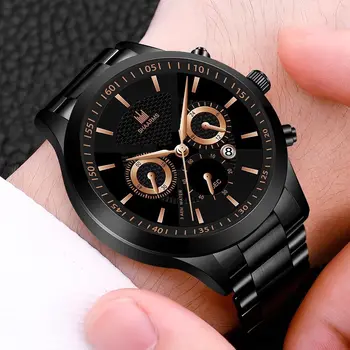 2021 Relogio Masculino Ceasuri De Oameni De Afaceri De Moda Ceas De Mână Sport Din Oțel Inoxidabil Caz Cuarț Ceas Reloj Hombr