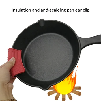 4/2/1BUC Silicon Anti-Opărire Pan Clip Pan Lopata Clip Anti-Opărire Căldură Oală Supa Fix Clip Pentru Acasă Gătit Bucătărie Instrument