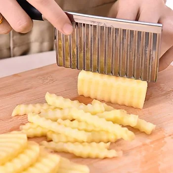 Cartofi cu margini Ondulate Instrument de Curățător de Instrumente de Gătit cutite de bucatarie Accesorii de Bucătărie din Oțel Inoxidabil Gadget de Legume Fructe de Tăiere