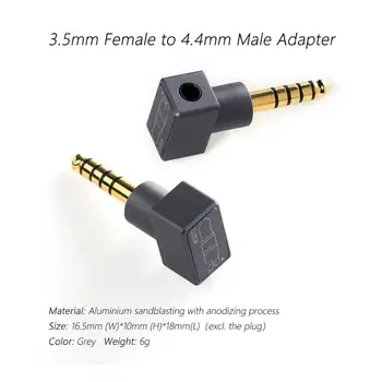 DD ddHiFi DJ30A 3.5 Feminin Adaptor pentru 3.5 mm pentru Căști Cablu de 4.4 de Ieșire, cum ar fi Cayin iFi FiiO Hiby Shanling etc.