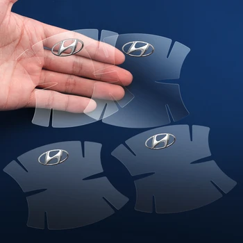 Pentru Hyundai Accent, Elantra Solaris Sonata, Santa Fe Veloster Geneza 8Pcs Accesorii Auto Masina Mânerul Ușii Transparente Autocolante