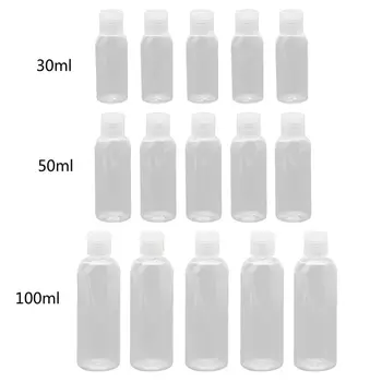 5Pcs din Plastic Reutilizabile Gol de Călătorie Sticla Flip Capac Lichid Dezinfectant pentru mâini Sticle 667D