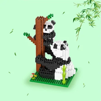 Minunat Big Panda Bloc Drăguț Creativitatea Animal Cărămizi 3D Model Asamblat Jucarii Pentru Copii, Cadouri de Ziua de naștere Acasă Gurnishings
