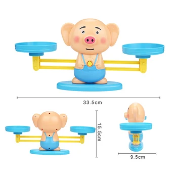 Maimuta Cat Meci de Echilibrare Scară Numărul Joc de Echilibru Matematica Meci Tabla de Joc Jucarii pentru Copii Jucărie de Învățământ pentru a Afla adăuga și scădea