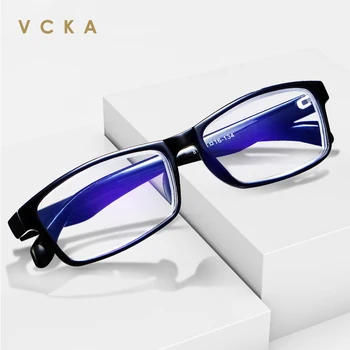 VCKA Pătrat Bărbați Ochelari Anti-lumina albastra Pătrat Ochelari TR90 Cititorii de Plastic de Primăvară Ridică Cadru +1.00 la +3.50