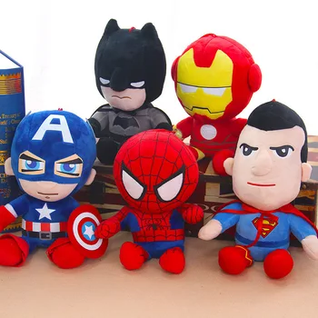 27cm Om Spiderman Jucarii de Plus Film Păpuși Marvel Avengers Moi Umplute Eroul Captain America Fier de Cadouri de Crăciun pentru Copii Disney