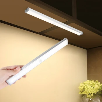 Portabil cu Senzor de Miscare PIR Wireless Lumina Reîncărcare USB LED Lumina de Noapte Dulap Dulap Dulap Scări Lampa Decor Dormitor