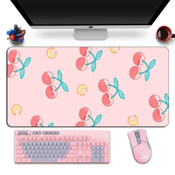 Mare Anime Roz Mousepad Gamer Drăguț Kawaii XL Gaming Mouse Pad Cauciuc Otaku Blocare Margine de Mare de Moda Laptop Notebook Birou Mat