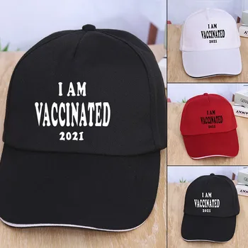 Sunt Vaccinate 2021 Șapcă De Baseball Reglabil Lavabil Blugi Palarie De Cowboy, Unisex Șapcă De Camionagiu Tata Pălărie