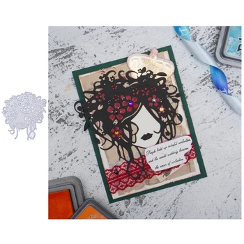 DiyArts Rece Fata Cu flori Moare de Tăiere Pentru Diy Scrapbooking Cadouri Și Meșteșuguri Hârtie Decorative Cuțite Mucegai Relief Mor