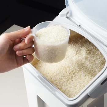 10 kg de Orez Cutie de Depozitare cu Sigiliu de Blocare Capac Alimentare Sigilate Cereale Containere Portabile Organizator pentru ustensile de Bucătărie