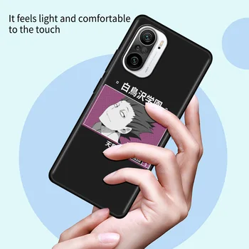 Caz de telefon Pentru Xiaomi Redmi Note 10 9 9M 9 8 8T 7 Pro Max TPU Acoperire Moale Fundas Negru Capa Shell Anime Volei Haikyuu