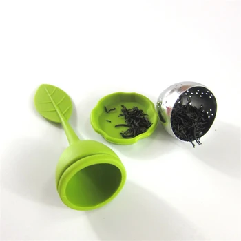 Ceaiul injector filtru de Ceai Silicon ceainic Spice filtru reutilizabile din oțel Inoxidabil ceai setKitchen accesorii
