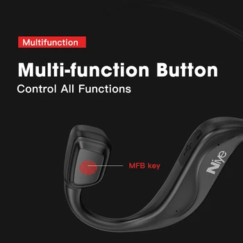 Căști Bluetooth Wireless Conducție Osoasă Forma de Sport Căști Hands-free, Căști cu Microfon Sunet Stereo setul cu Cască
